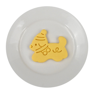 ins风圣诞节饼干模具腊肠狗圣诞树雪人曲奇翻糖立体按压烘焙工具