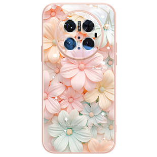 好运繁花适用华为mate70pro手机壳新款mate80小清新60液态玻璃pro+时尚奢华40镜头全包30高级感50女款防摔max