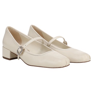 SAM EDELMAN山姆爱德曼2026春新钻扣芭蕾舞玛丽珍粗跟单鞋RENATA