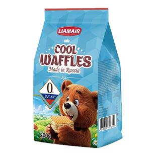 俄罗斯进口拉迈尔0蔗糖牛奶威化饼干独立包装巧克力威化休闲零食