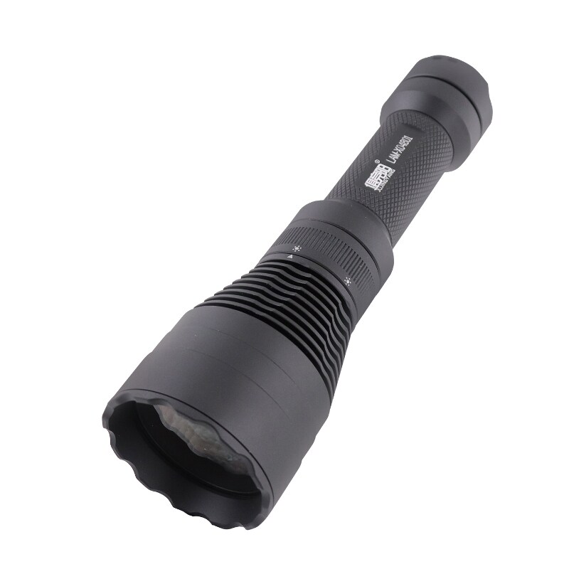 潜水激光手电筒旋转开关LED聚光炮强光充电远射户外探险X04801