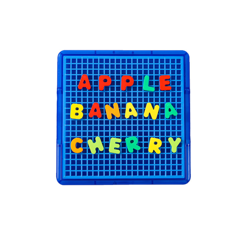 儿童字母拼盘盒益智字母认知玩具