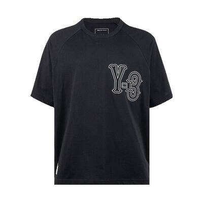Y-3宽松短袖圆领插肩T恤男士