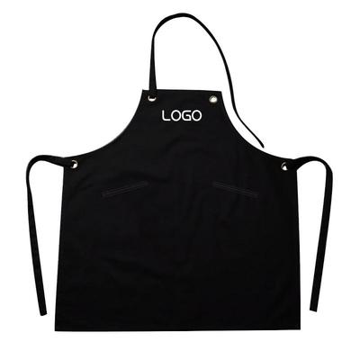 全棉帆布定制印LOGO女士网咖围裙