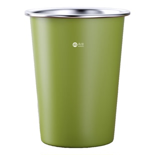 304不锈钢杯子儿童防摔口杯家用牛奶杯饮水杯随手杯冷冻杯啤酒杯