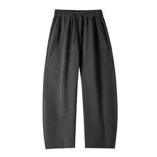 男士绵羊毛休闲西裤男款2026新款春季大码西装裤子老钱风加绒长裤