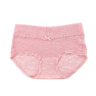 4条价彩田女内裤舒适性感蕾丝莫代尔中低腰30286高腰大码短裤时尚