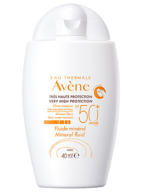【自营】Avene雅漾自然倍护防晒液SPF50+40ml清爽控油霜温和自然
