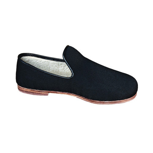 御圣祥老北京布鞋男士牛皮底礼服呢冬季加绒鸭舌保暖软底舒适养脚