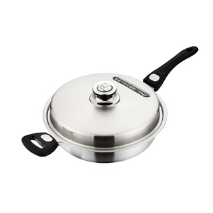 PERFECT台湾316不锈钢锅平底锅家用七层加厚无涂层不粘锅进口煎锅