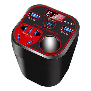 车载逆变器12V24V通用转220V汽车电源插座货车智能充电逆变转换器