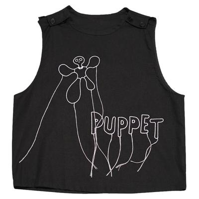 原创趣味风中性外搭坎肩无袖马甲