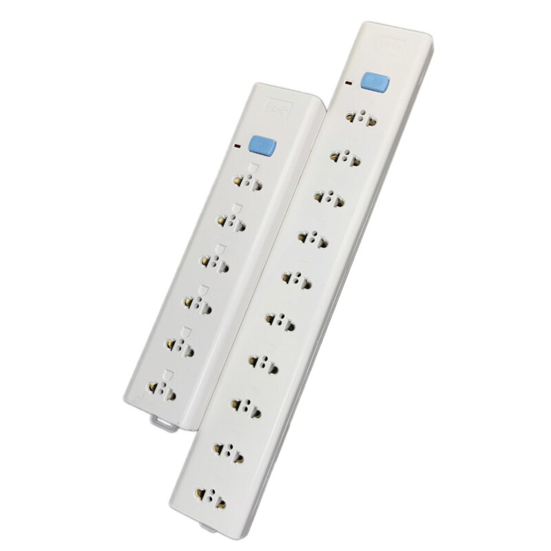 机柜2眼排插排横向6位流水线老化架接线板十位两孔插线板电源插座