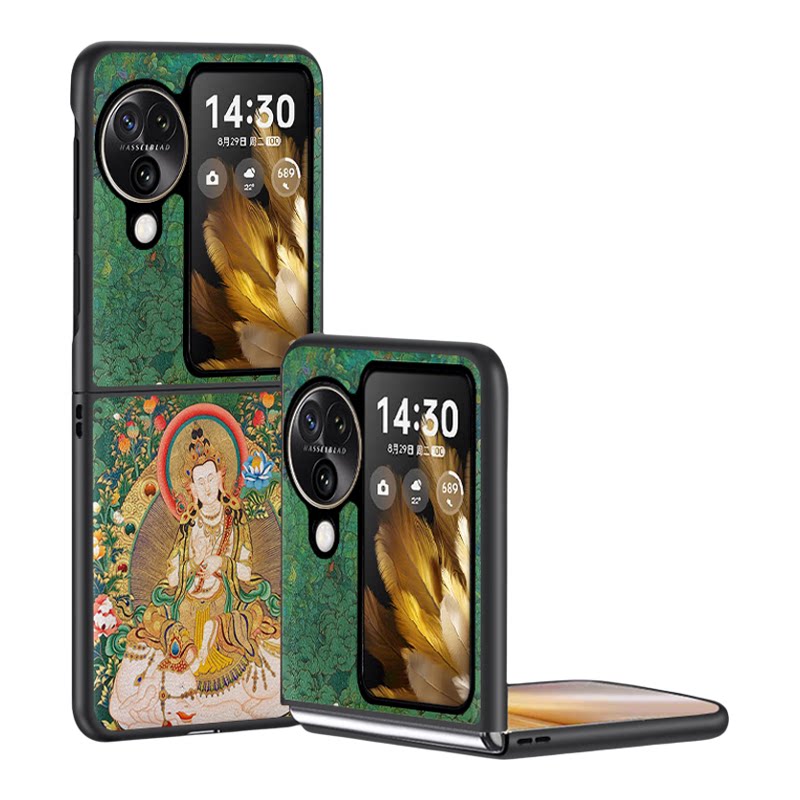 适用于oppofindn6唐卡皮纹手机壳