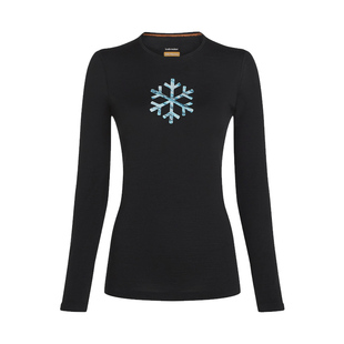 icebreaker POW联名美利奴羊毛女200 Oasis保暖上衣户外徒步跑步