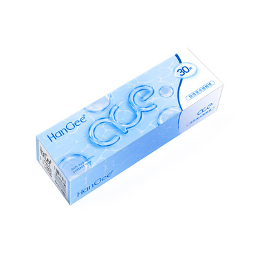 HanGee日抛30片ace小蓝片近视隐形眼镜透明一次性官方正品旗舰店