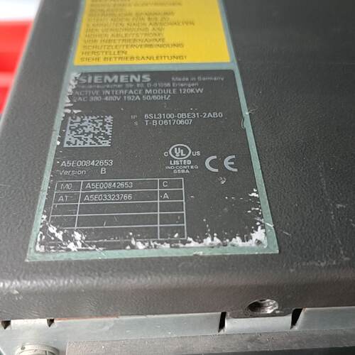 询价-6SL3100-0BE31-2AB0，120kW主动接口模块