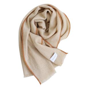 AiurtRuutti意式老钱风人字纹披肩 高奢稀缺纯山羊绒围巾外搭秋冬