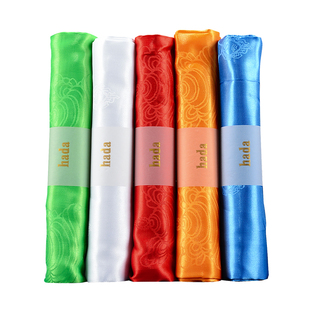 哈达蒙古藏族饰品五色八吉祥真丝汽车挂饰男女礼仪献哈达