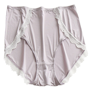 200斤大码冰丝三角内裤头高腰薄透气不卡腿棉裆部不夹屁股胖mm夏