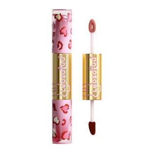 莱索兔儿童唇釉双头专用持色舞台妆拉丁舞比赛专用口红安全无毒