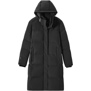 探路者羽绒服20秋冬新品户外防风保暖女式长款加厚连帽外套