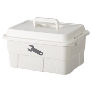 霜山手提工具箱便携车载多功能维修电工家用双层五金零件收纳盒