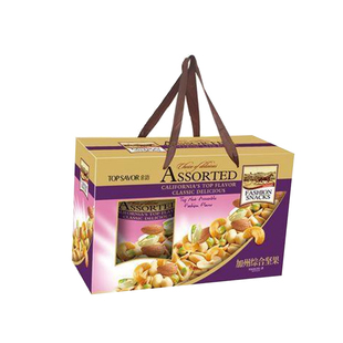 Top savor/金语加州坚果礼盒600g新年节送礼铁罐装独立小包多味