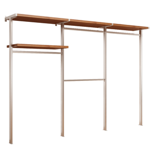 纯实木衣柜2025新款爆款卧室家用衣橱金属铁艺钢架结构定制衣帽间