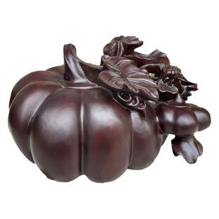 红木黑檀木多子多福南瓜摆件植物瓜果工艺礼品家居摆设品工艺品