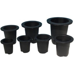 田哲园万年青盆 专用黑盆 高脚花盆 保温隔热日本产透气防烂生根