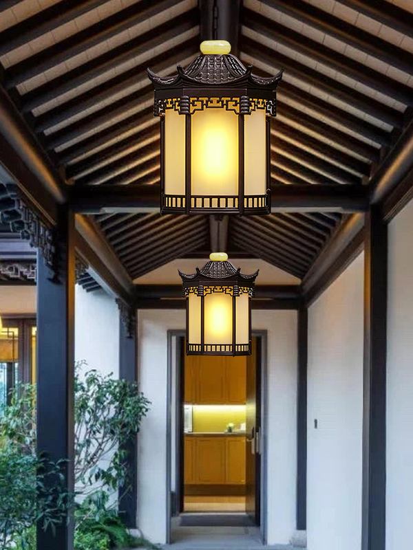 中式户外仿古灯笼中国风室外庭院宫廷凉亭连廊别墅大门口防水吊灯
