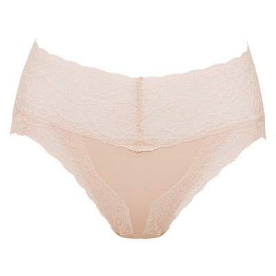 华歌尔棉氨亲肤中腰三角女士内裤