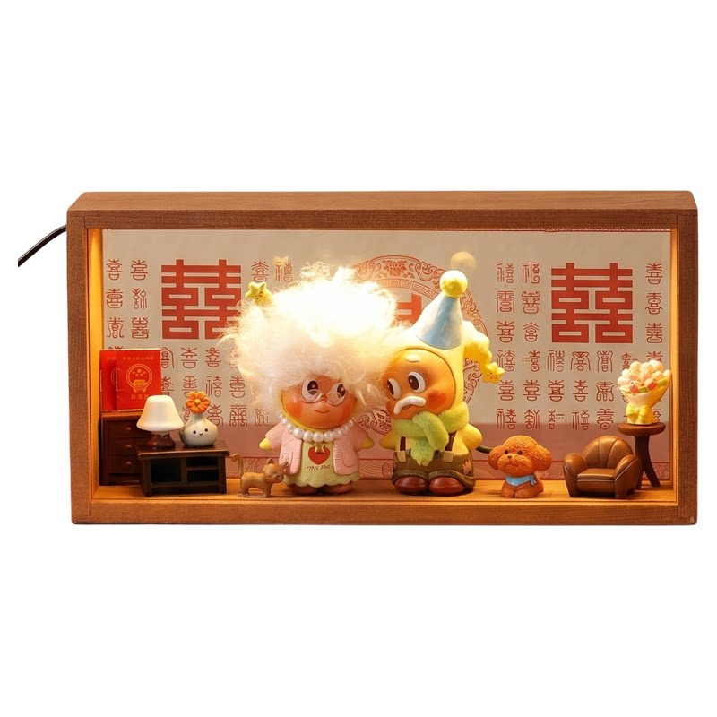 星星人白头到老手办收纳展示盒子