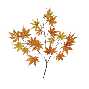 仿真红鸡爪枫树叶塑料植物假树枝树叶装饰假叶子绿植造景