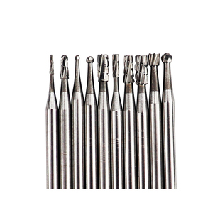 高峰牙科钨钢车针加长义齿技工低速钨钢抛光车针裂钻球钻倒锥圆柱