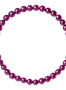 纯天然紫牙乌石榴石多圈手链女