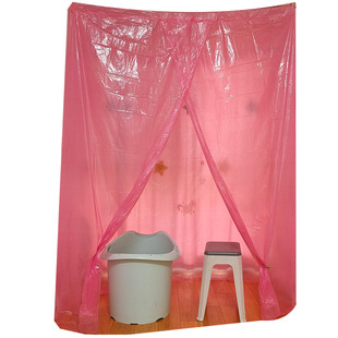 加大加厚浴罩洗澡帐子塑料浴帐长方体圆形冬天保暖儿童老人成人