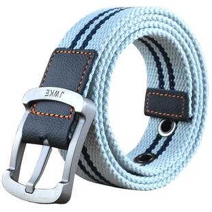 帆布腰带男士休闲青年学生军训皮带潮流年轻人简约时尚牛仔裤带女