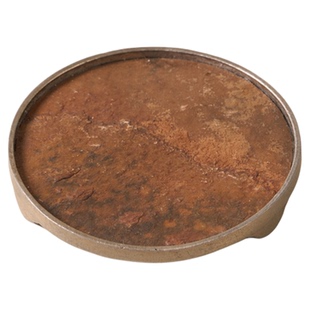 了堂斋古锡岩石杯垫泡茶杯托隔热防烫家用办公精致小杯托三足底