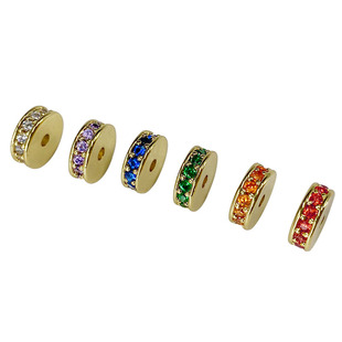 精工铜隔片镀锆石隔片垫片猴头金刚星月菩提子文玩手串配饰品隔珠