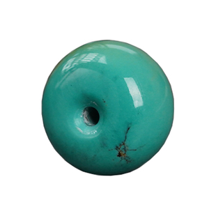 天然原矿高瓷高兰湖北十堰绿松石小墩子饼子面包圈隔珠平安扣散珠