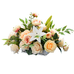 餐桌花摆花假花仿真花摆设餐厅婚礼桌花摆件酒吧KTV茶几台摆台花