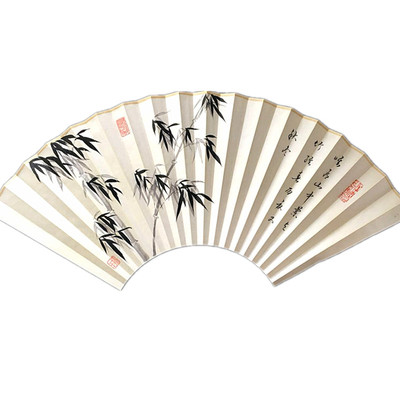 折扇风雨双面手工书法绘画手绘