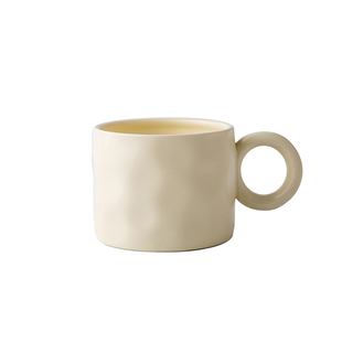 MOLA.Mousse.杯具ins手捏纹克莱因蓝水杯马克杯陶瓷咖啡杯丨慕斯