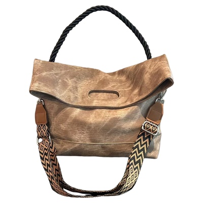 2024秋时尚尼龙单肩邮差托特包