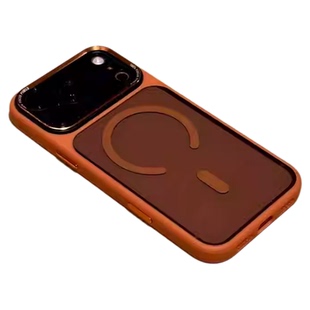 高级金属镜头适用iphone17手机壳星宇橙新款苹果17手机壳标准版ip17磁吸16防摔15简约14高级感13透明12全包11