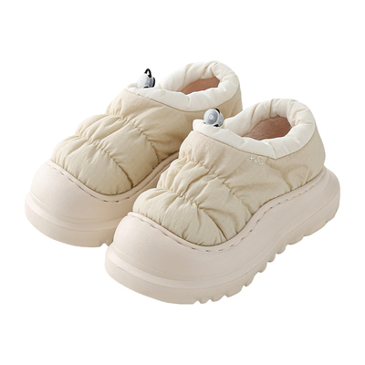 鲨际防水棉拖鞋女包跟2025新款