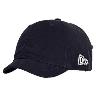 美式3cm短檐帽情侣日系韩版复古棒球帽做旧字母男女小沿鸭舌帽潮