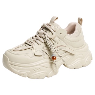 红蜻蜓老爹鞋2026春季新款女鞋厚底增高时尚休闲鞋系带运动鞋女